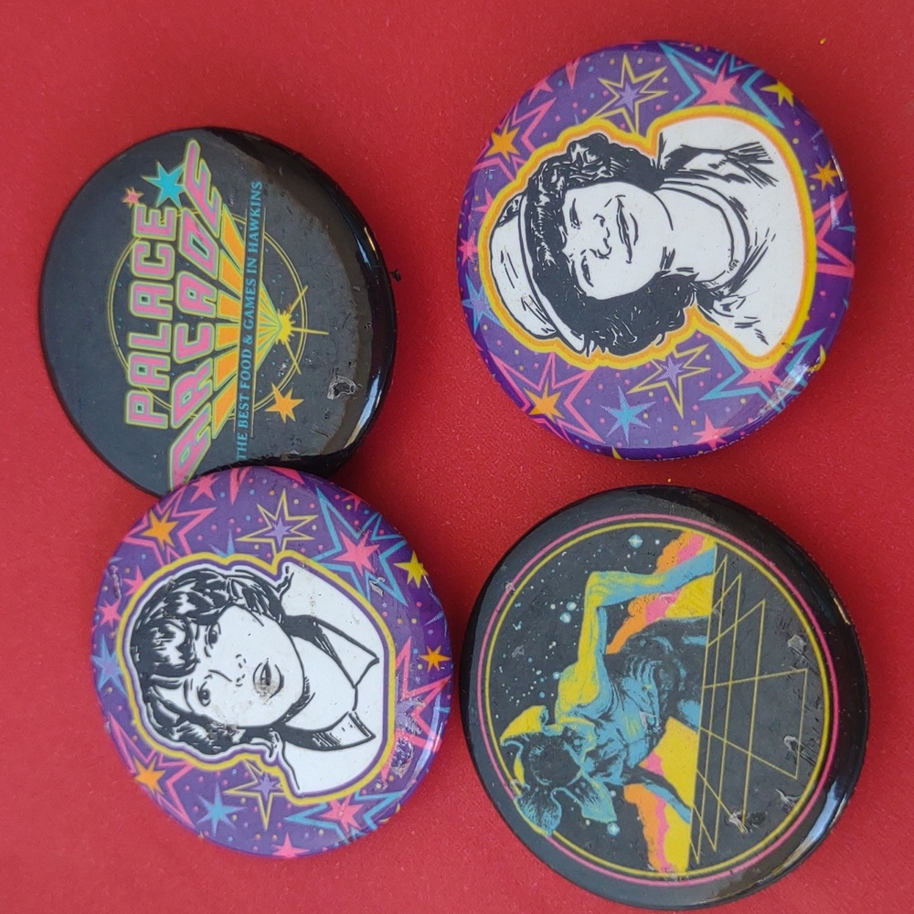 Stranger Things Buttons New